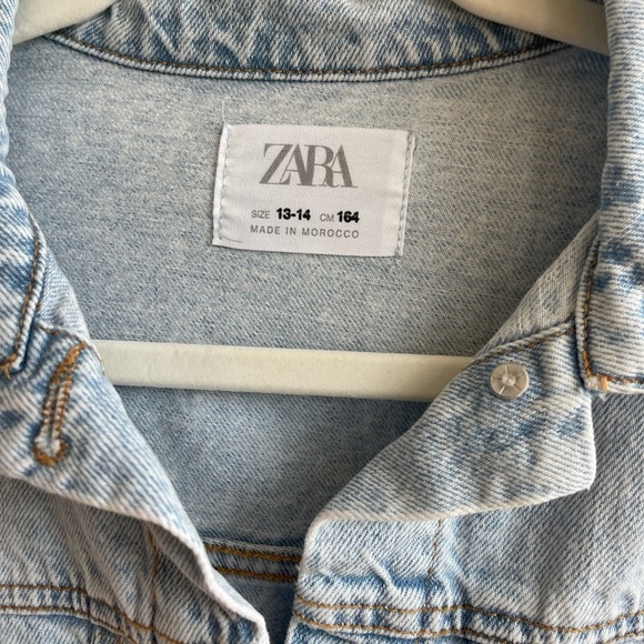 Zara Kids Light Blue Denim Jacket - Picture 2 of 4